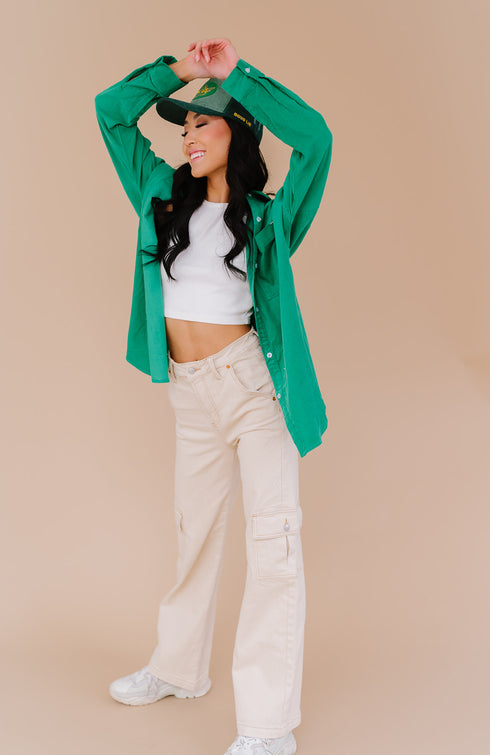 Melrose Ave Top// Emerald